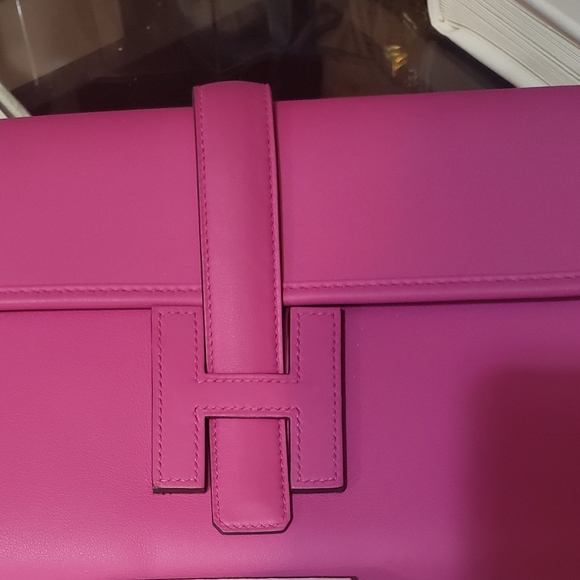 hermes jige magnolia authentic clutch - Picture 6 of 8
